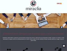 Tablet Screenshot of miraclia.com